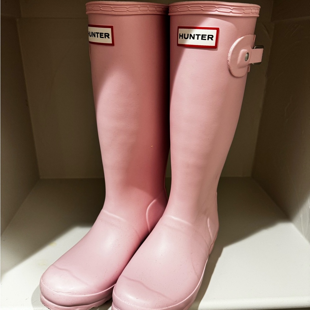 Pink Hunter Tall Rain Boots NWOT